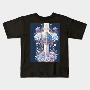 Multiple Cross Artwork Design Kids T-Shirt